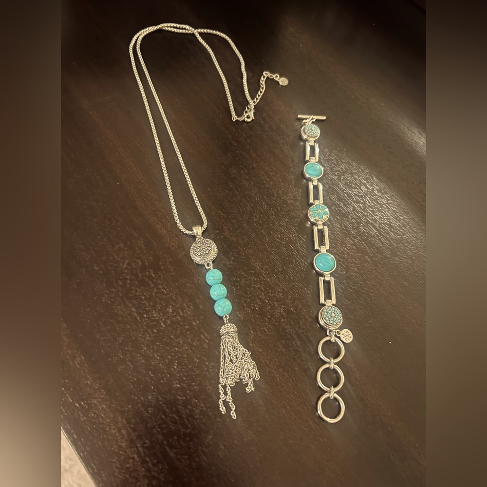 Silver and Blue Turquoise Fashion Jewelry.